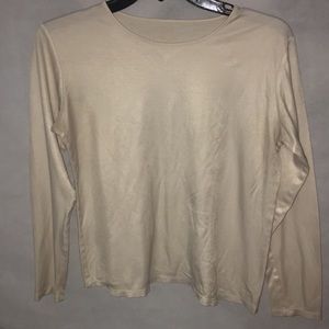 white satin long sleeve shirt